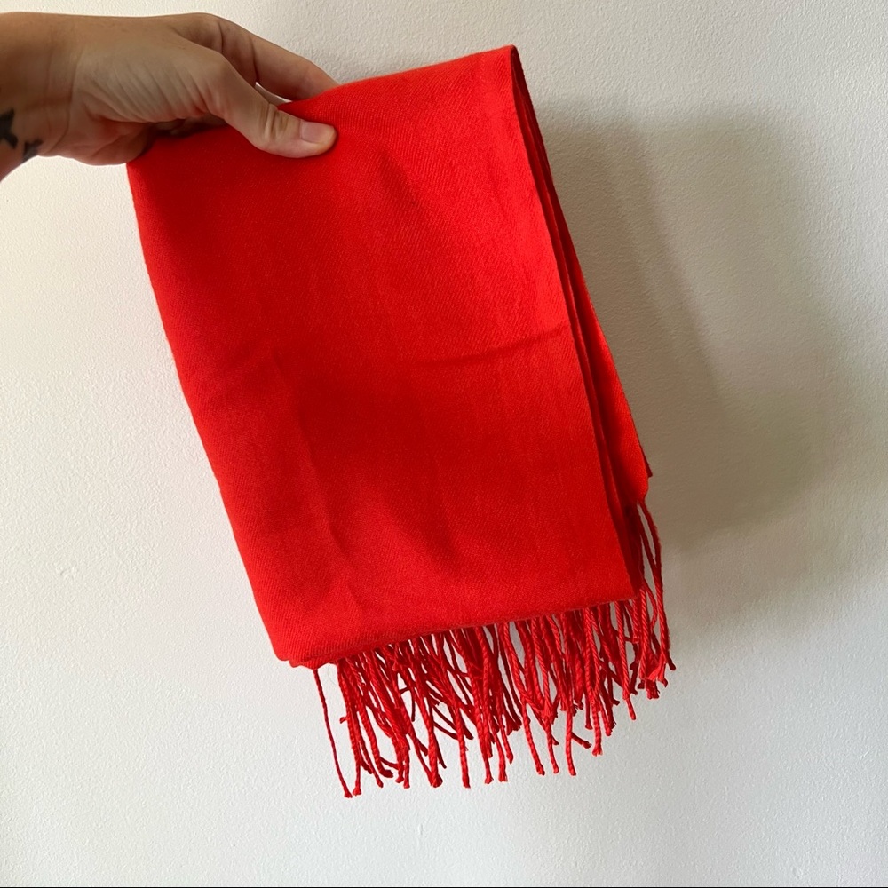 Soft Red Scarf